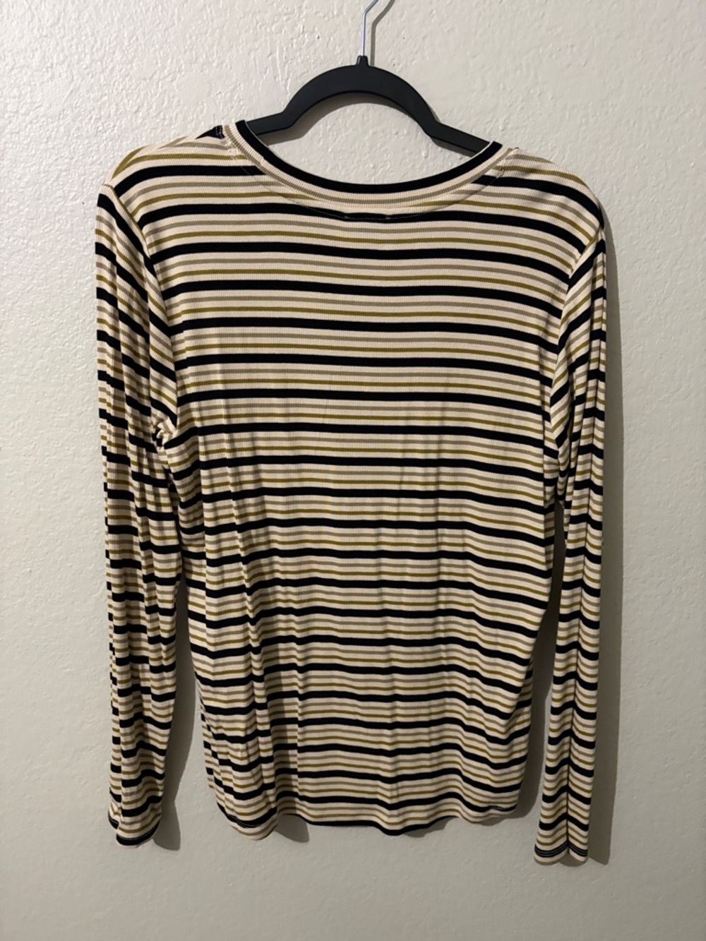 Industry Black, Olive & Cream Striped Long-Sleeve Tee - Picture 2 of 4
